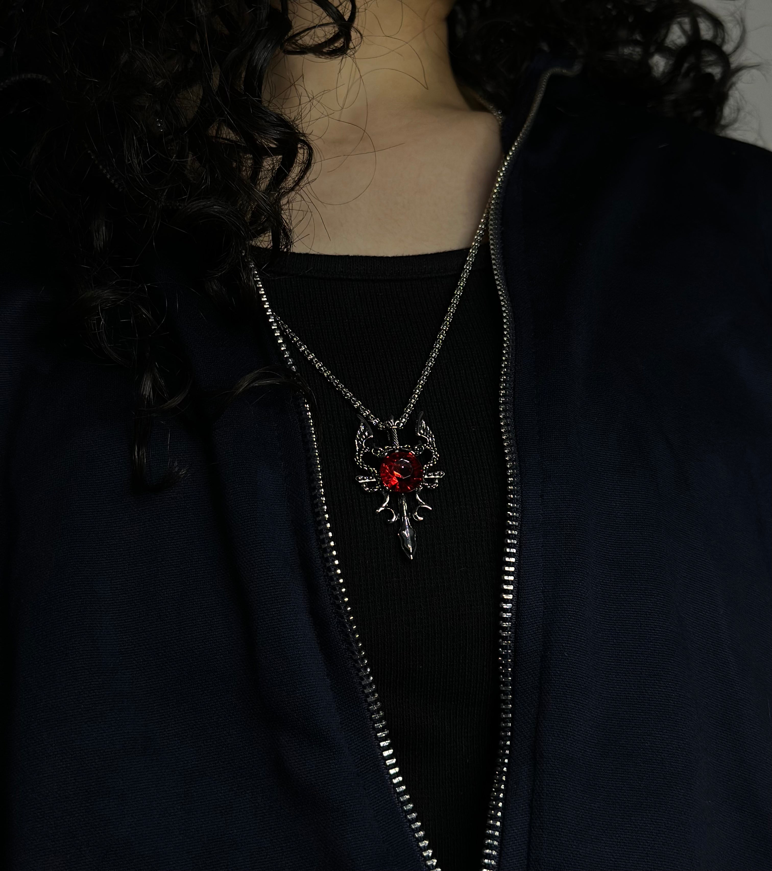 Raven's Red Eye Pendant