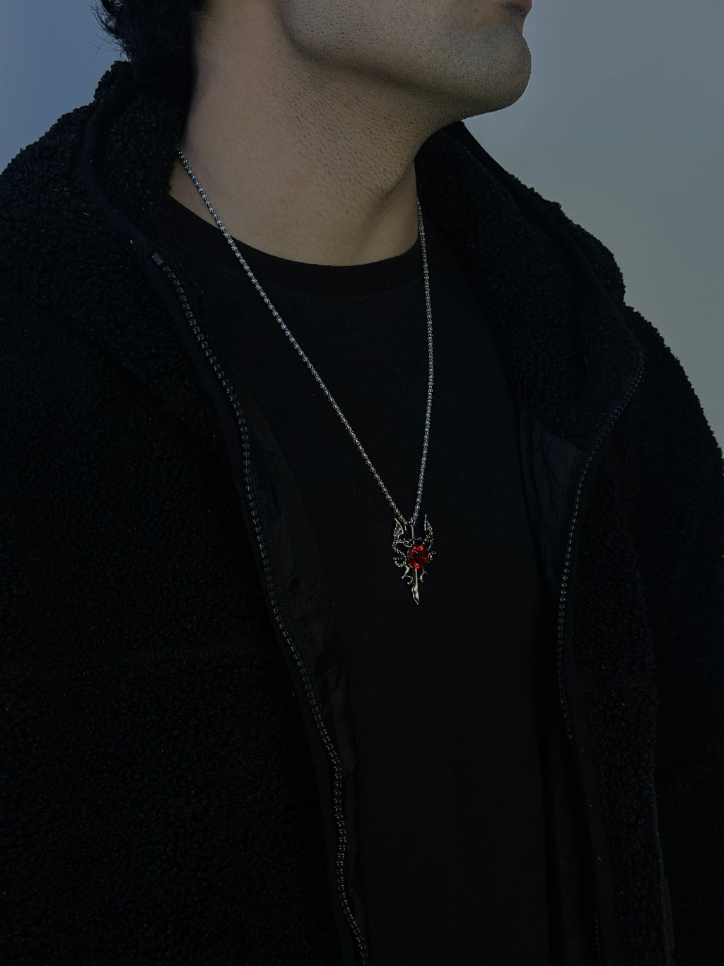 Raven's Red Eye Pendant
