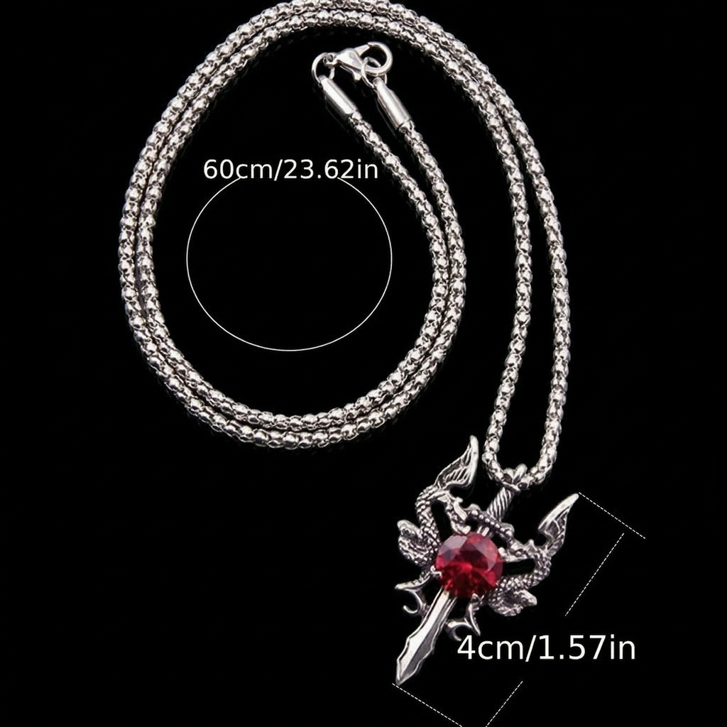 Raven's Red Eye Pendant